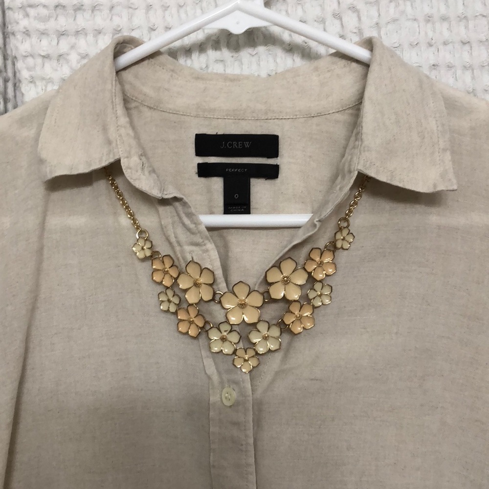 J Crew Linen button down